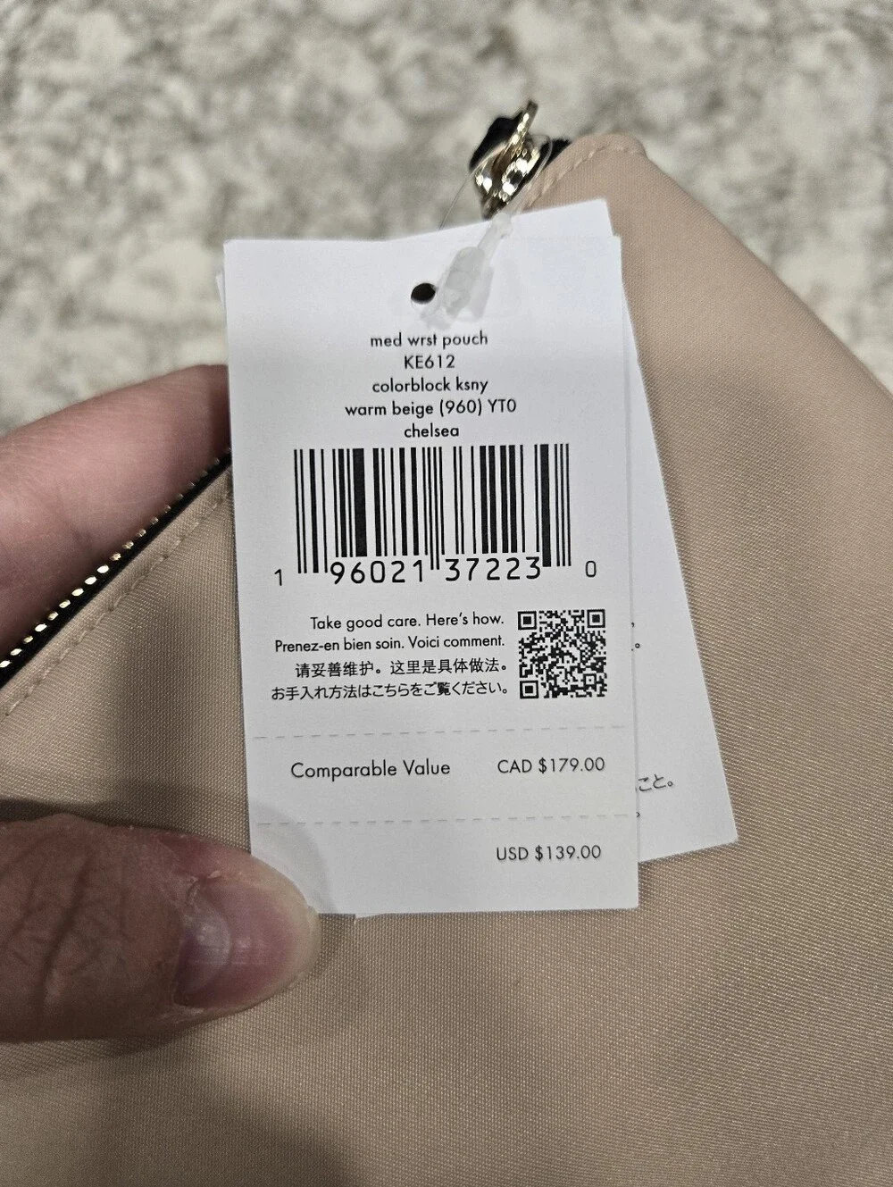 kate spade New York Nude Wristlet Clutch